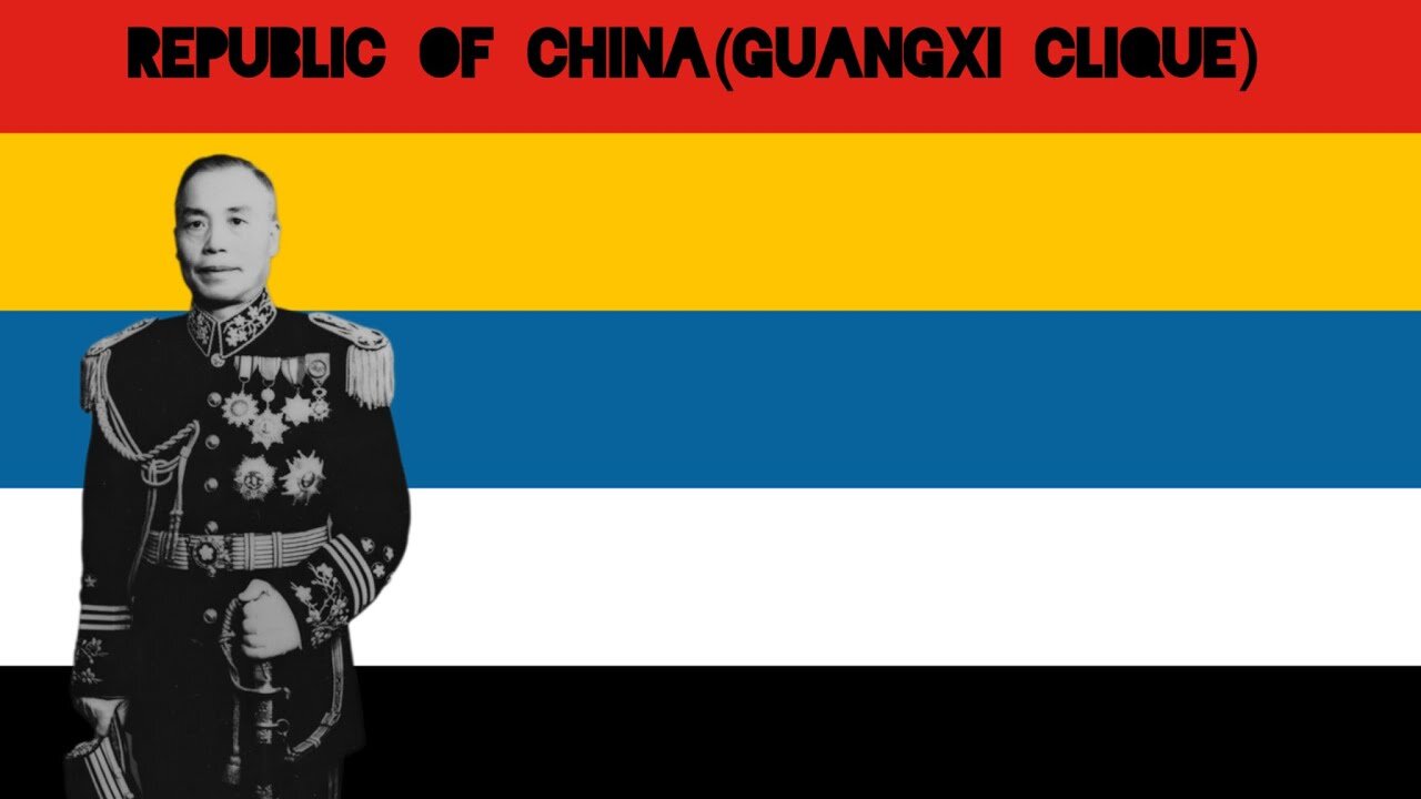 HOI4 Democratic Chinese Empire Timelapse(Guangxi Clique)