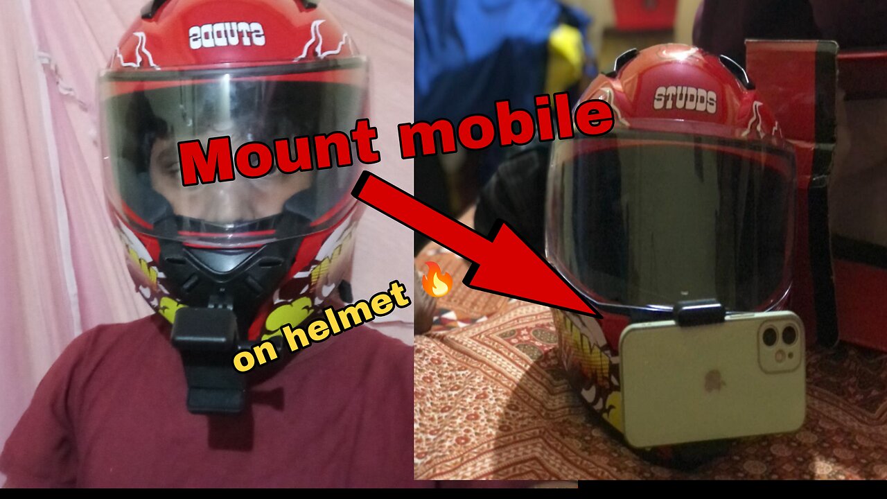 New mobile mount for helmet best mobile mount 🙂