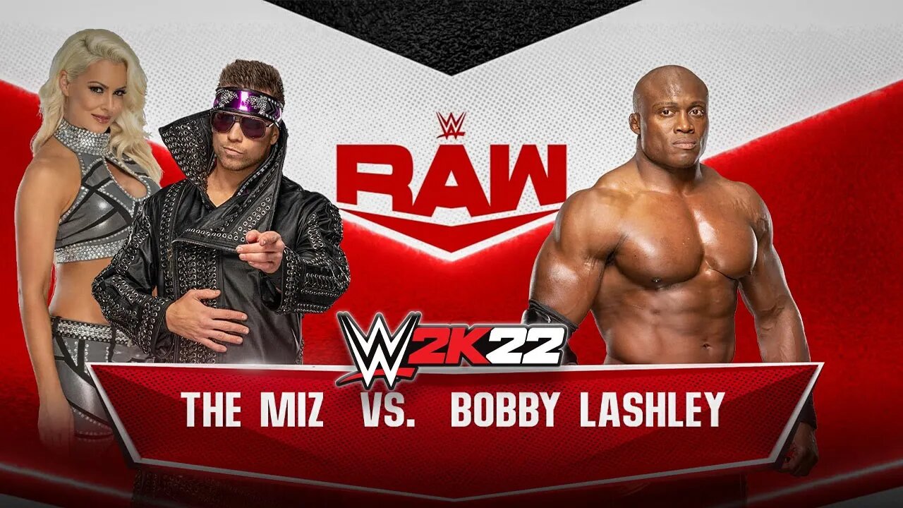 WWE 2K22: The Miz Vs. Bobby Lashley - WWE Raw - Epic Gameplay!