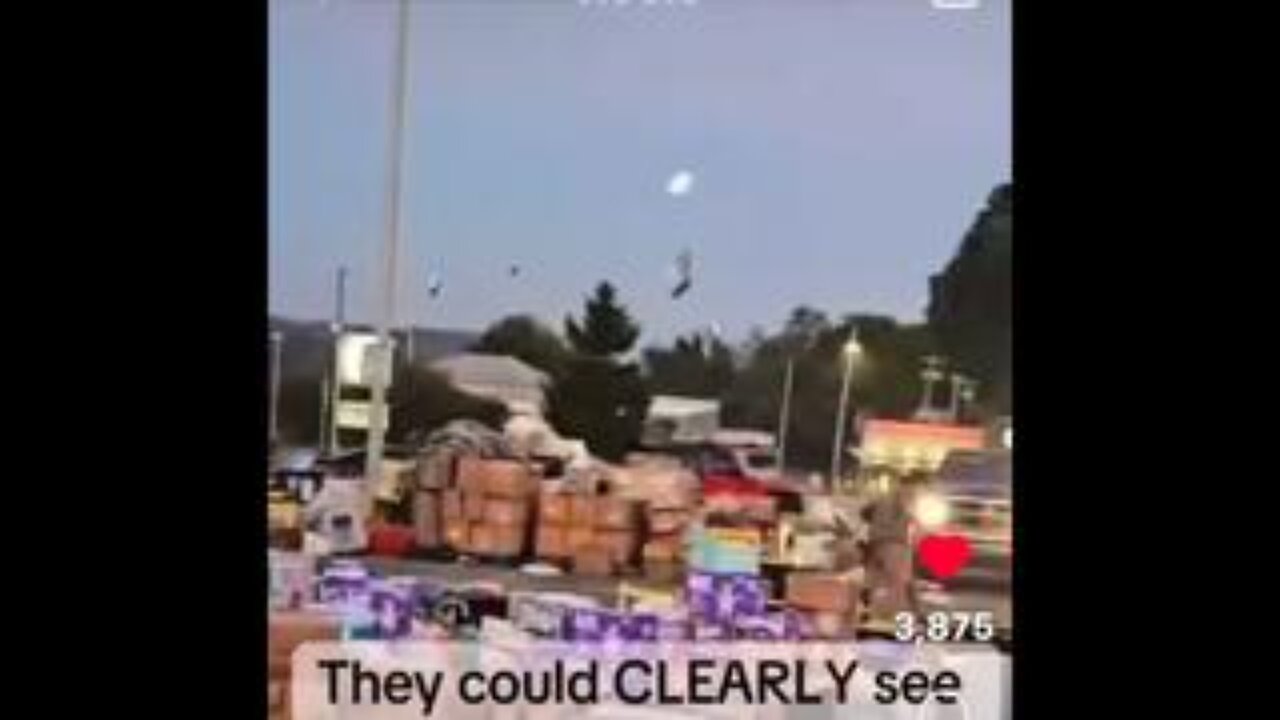 Hurricane victims' supplies intentionally blown away by chopper - WHY?