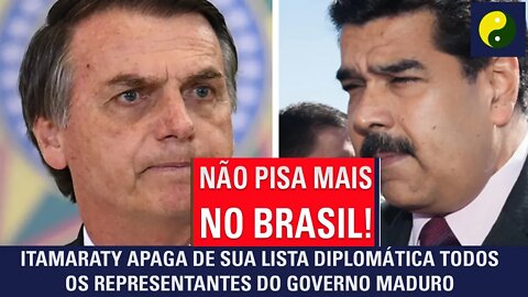 Itamaraty apaga de sua lista diplomática todos os representantes do governo Maduro