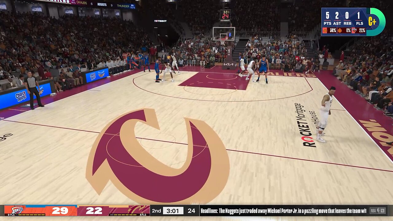 NBA 2K24 My Career - Thunder vs Cavaliers