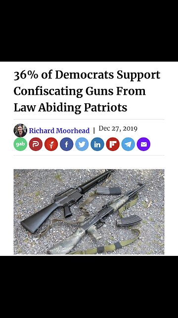 TOP 10 DEMOCRATS WANT TO CONFISCATE GUNS (#6) 36%