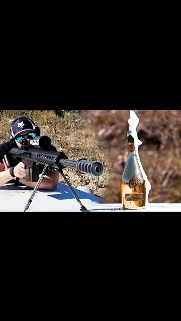 50 cal Uncorks Champagne! 🔥🍾 #shorts