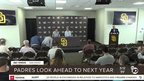 Padres have high expectations as they look to next season