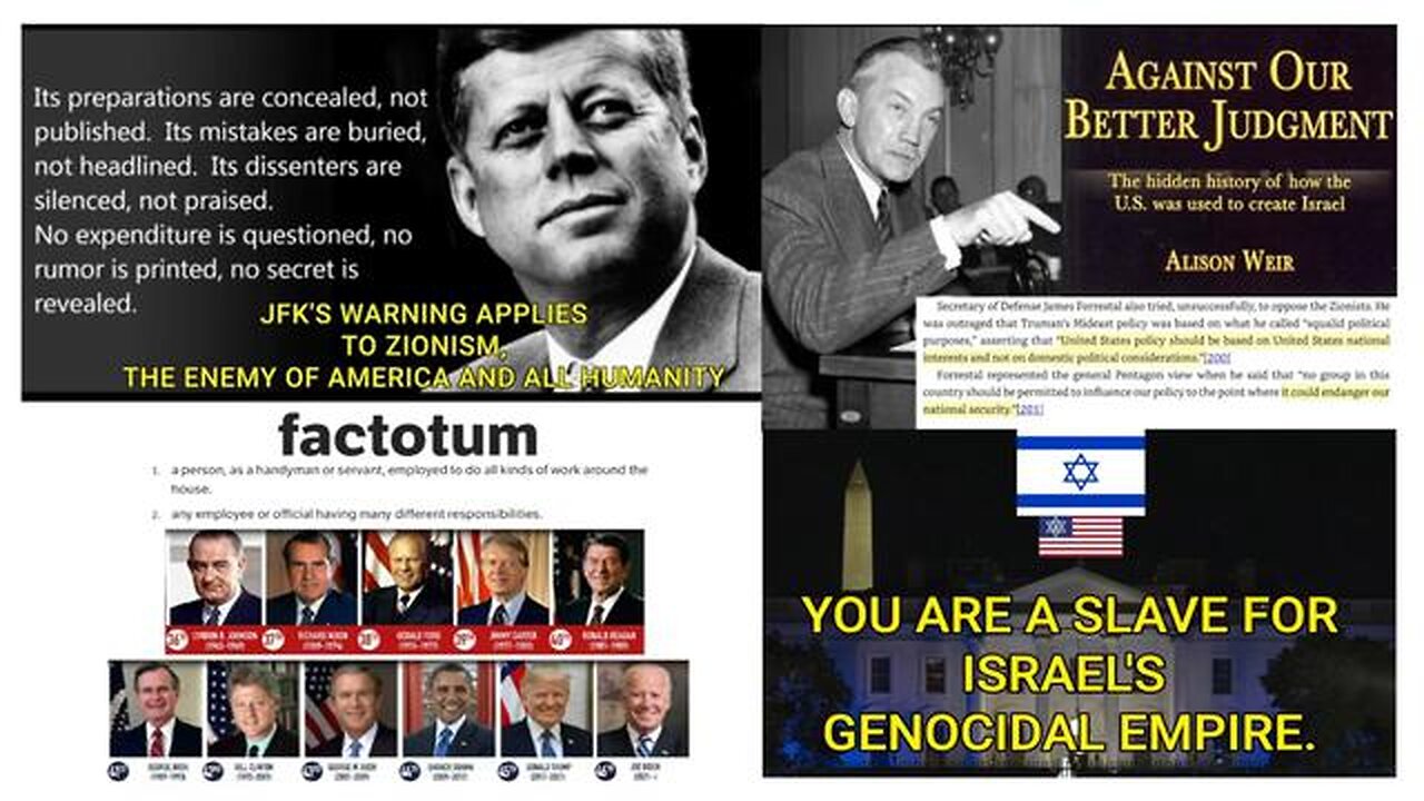 The ULTIMATE exposure - The hidden history and truth of the Z!onists and it's slave puppet