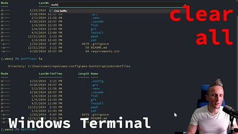 Clear ALL command output in Windows Terminal with ctrl+k