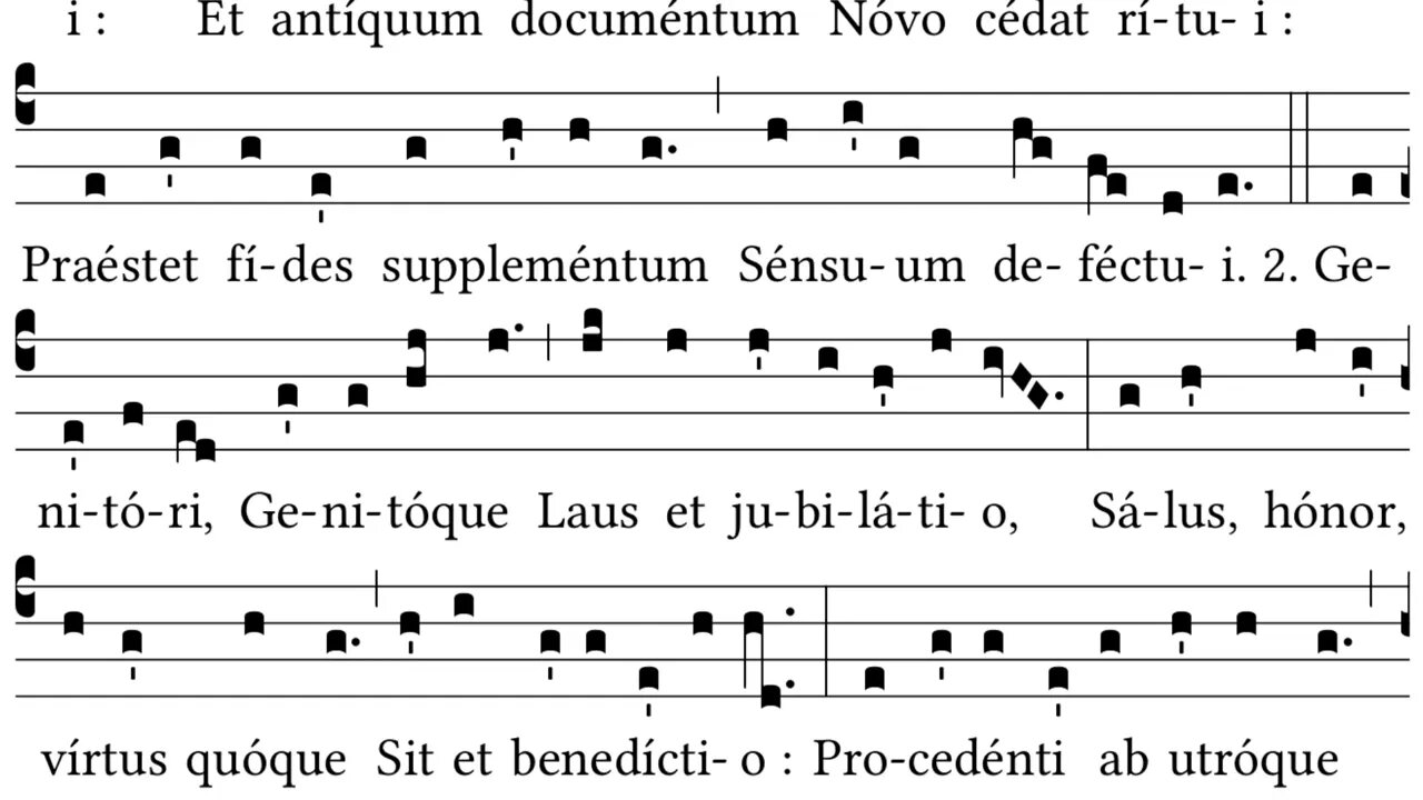 Tantum Ergo for a Plenary Indulgence for Corpus Christi