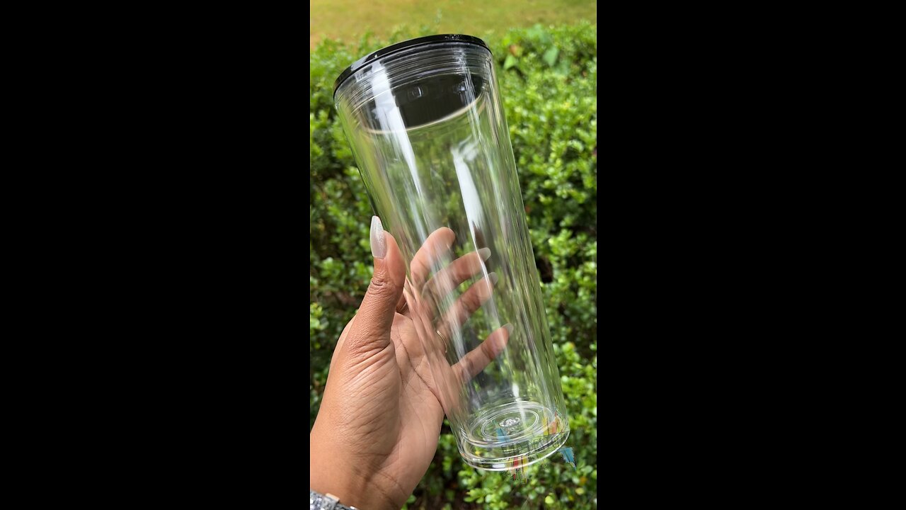 Glow in the dark snow globe tumbler