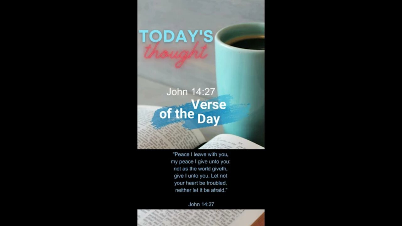 Verse of the Day #shorts #John 14:27