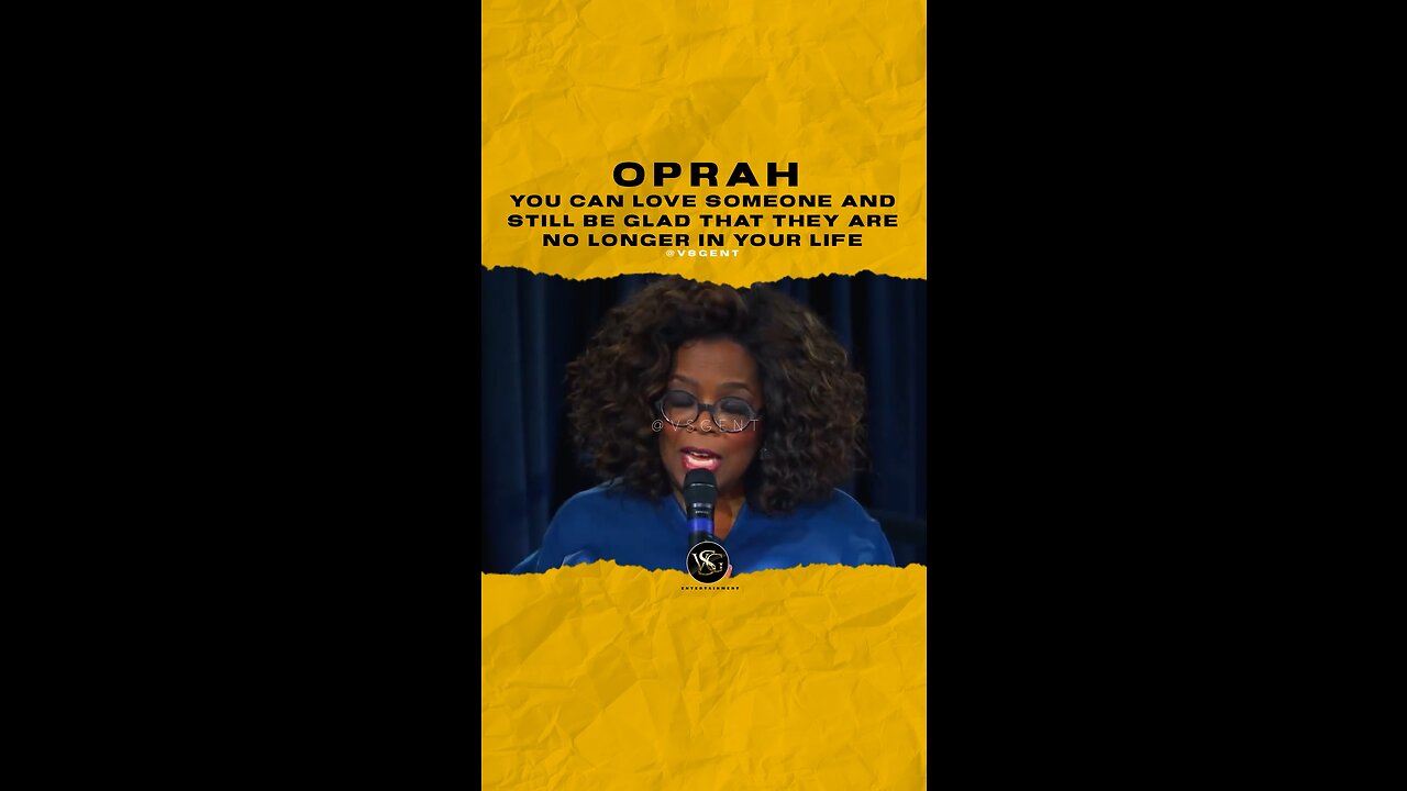#oprah You can love someone and still be glad that they are no longer in your life. 🎥 @owntv