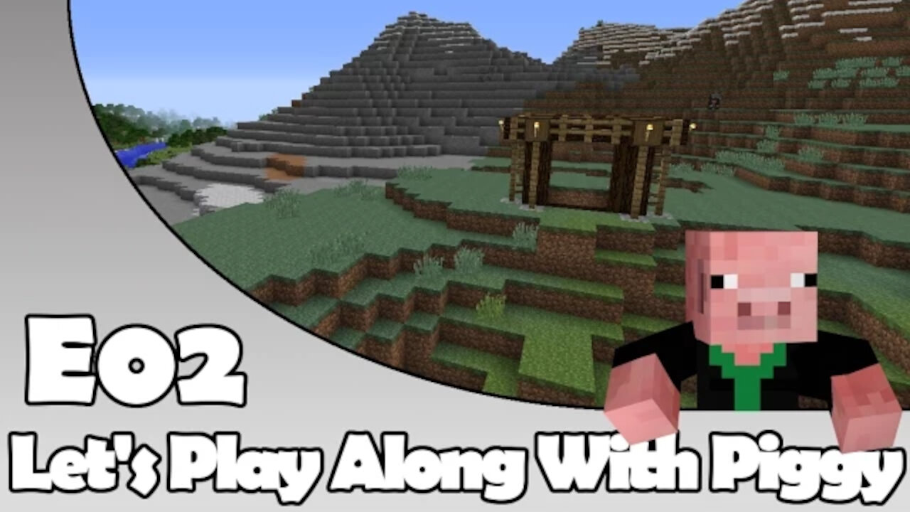 Minecraft - The Branch Mining Operation - Let's Play Along With Piggy Episode 2