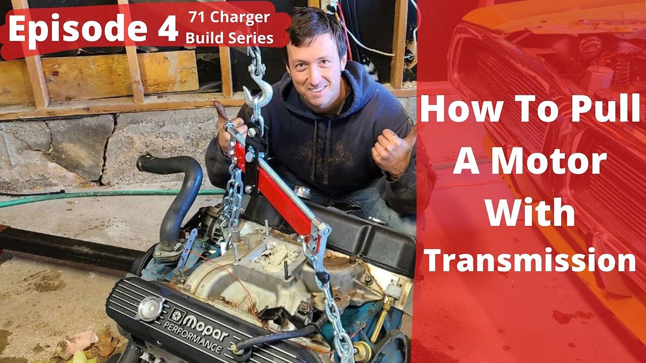 1971 Dodge Charger Restoration Episode 4 - How to pull a motor and transmission