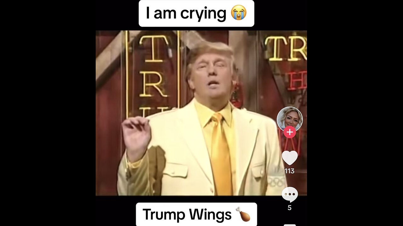 VINTAGE TRUMP WINGS 🐓 COMMERCIAL ON SNL