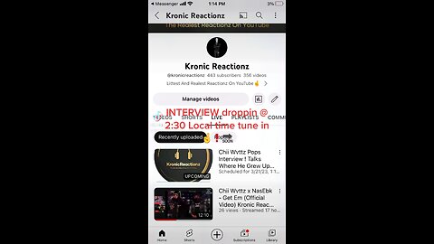 Chii Wvttz Pops Interview Out Now Go Subscribe To My YouTube - Kronic Reactionz 🤞💯❗️