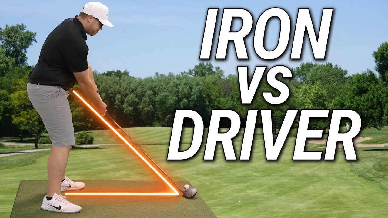 How To Stand Correctly To The Golf Ball | Iron vs Driver