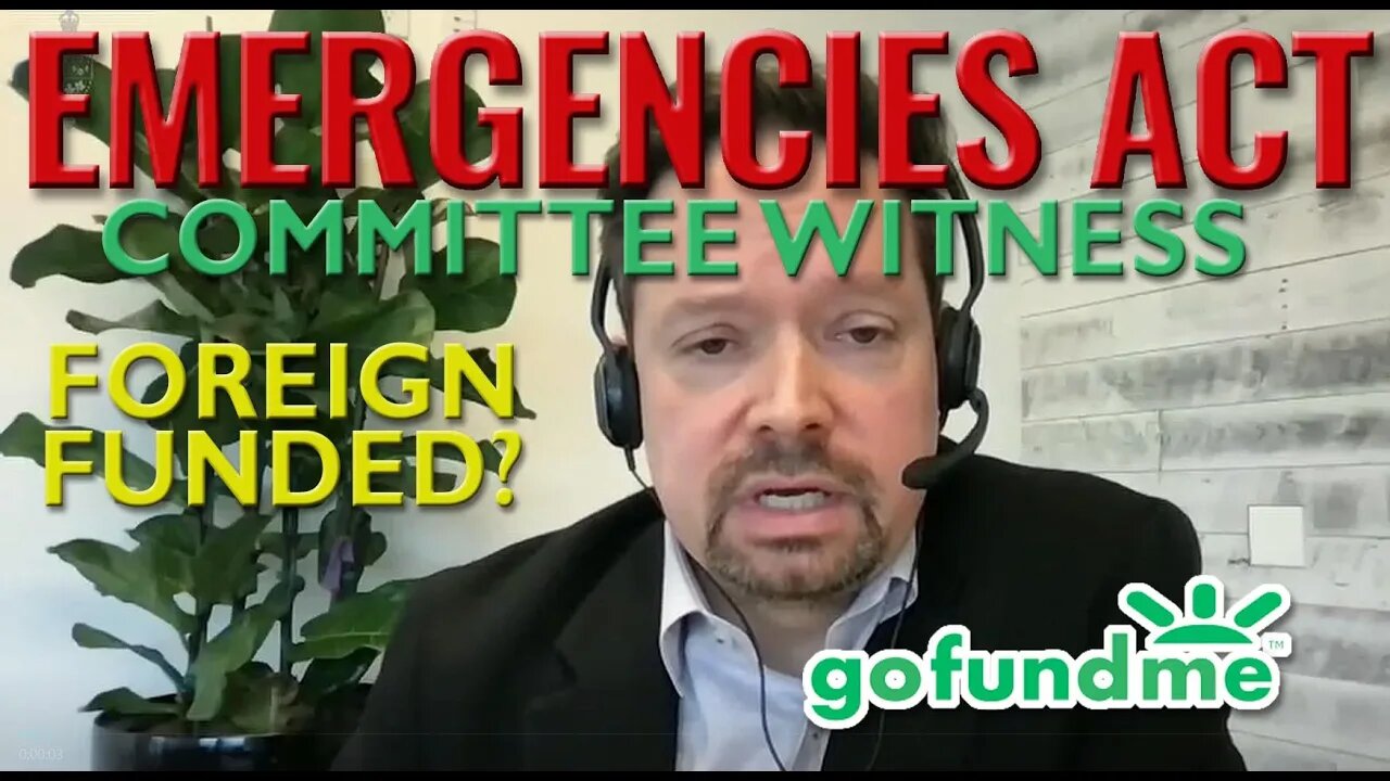 Were the Protests Foreign Funded? GoFundMe - Introduction with Juan Benitez Committee Testimony