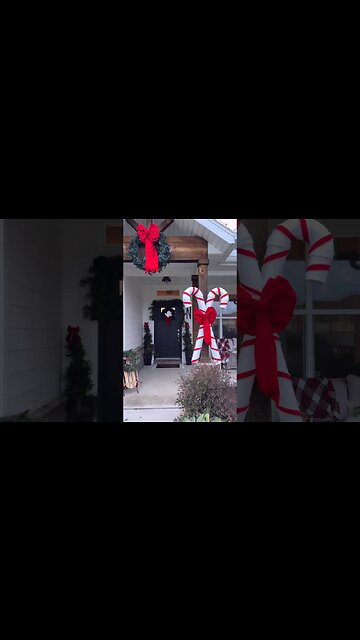 PVC pipe Candy Canes