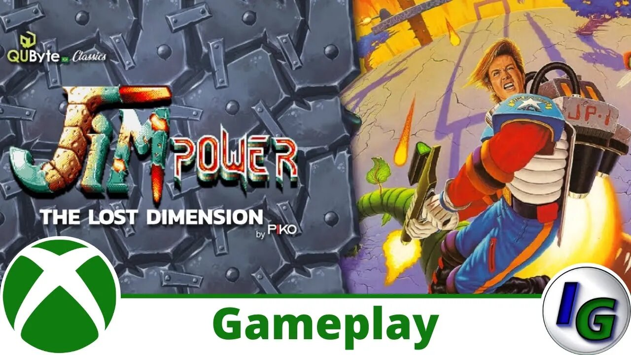 QUByte Classics - Jim Power: The Lost Dimension Collection Gameplay on Xbox