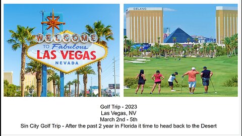 Golf Trip 2023 - Las Vegas