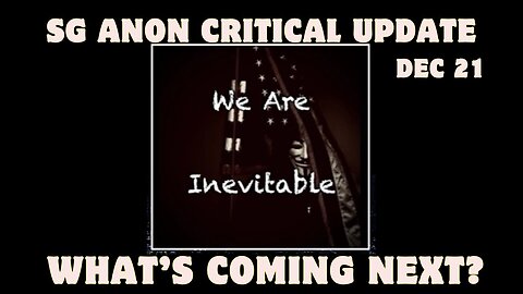 SG Anon Critical Update Dec 2024 - What’s Coming Next??? Dec 21