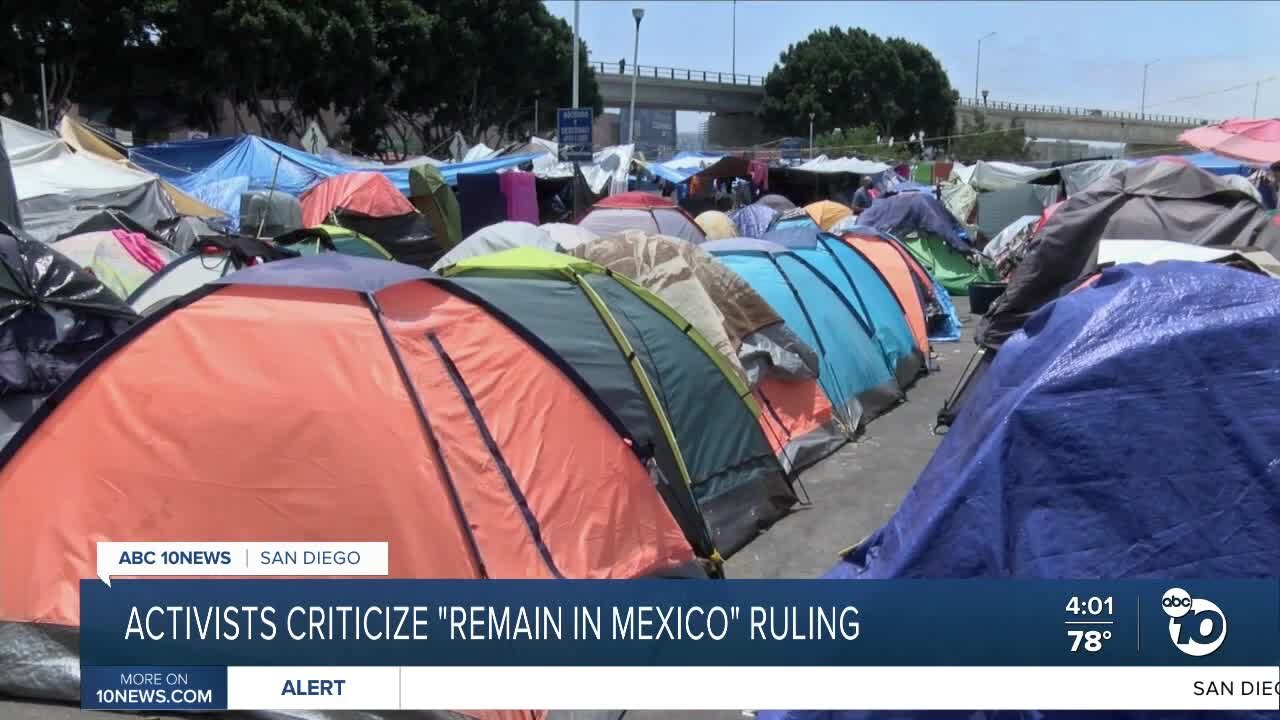 Local activists criticize "Remain in Mexico" ruling