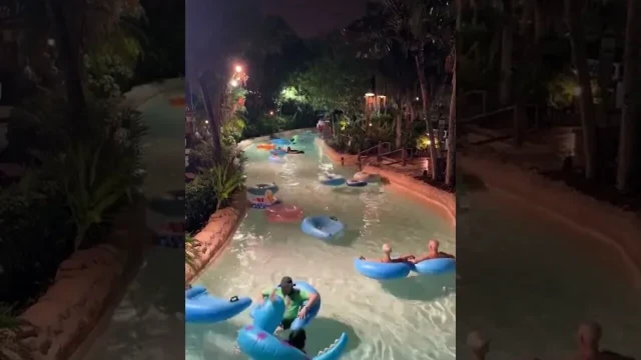 Moonlight Magic TYPHOON LAGOON #shorts #typhoonlagoon #floaton #disneyworld #lazyriver