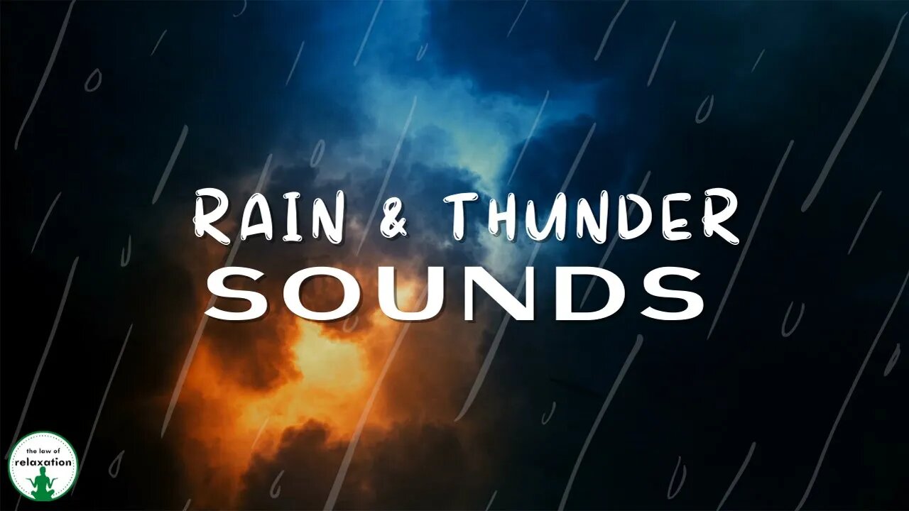 🌧 Rain and Thunder Sounds for Insomnia | Fall asleep in Minutes!!!