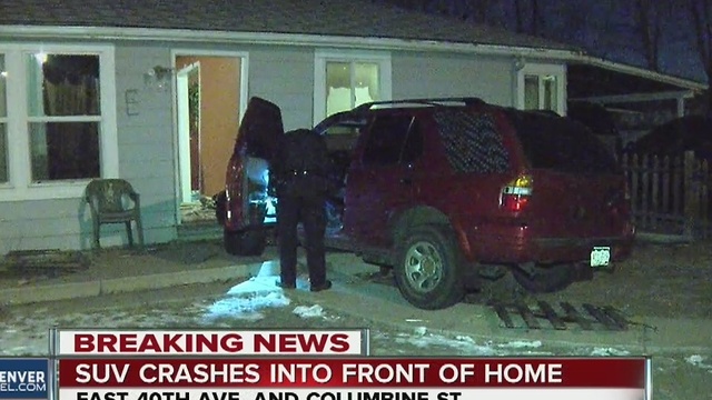 SUV hits home