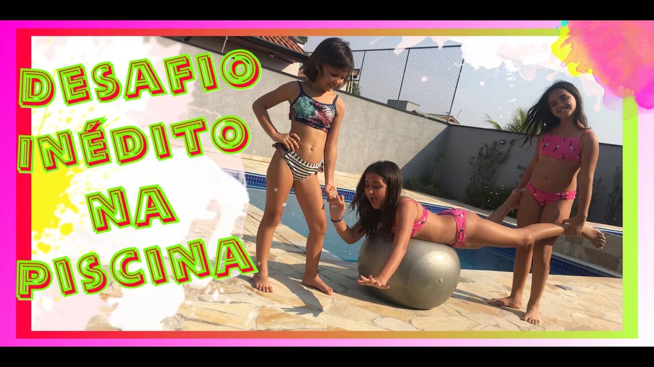 BRINCANDO na PISCINA / 3 irmãs demais