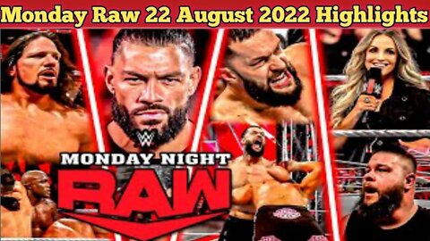 WWE Monday Night Raw 22 August 2022 FullShow HD | WWE Monday Night RAW 22/8/2022 Highlights