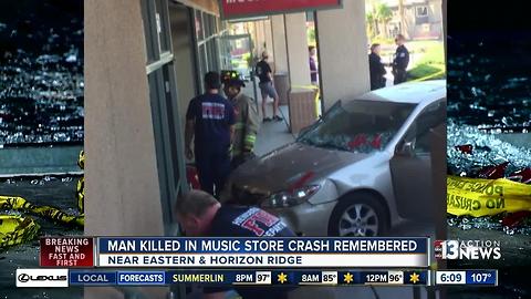 Man killed in music store crash remembered