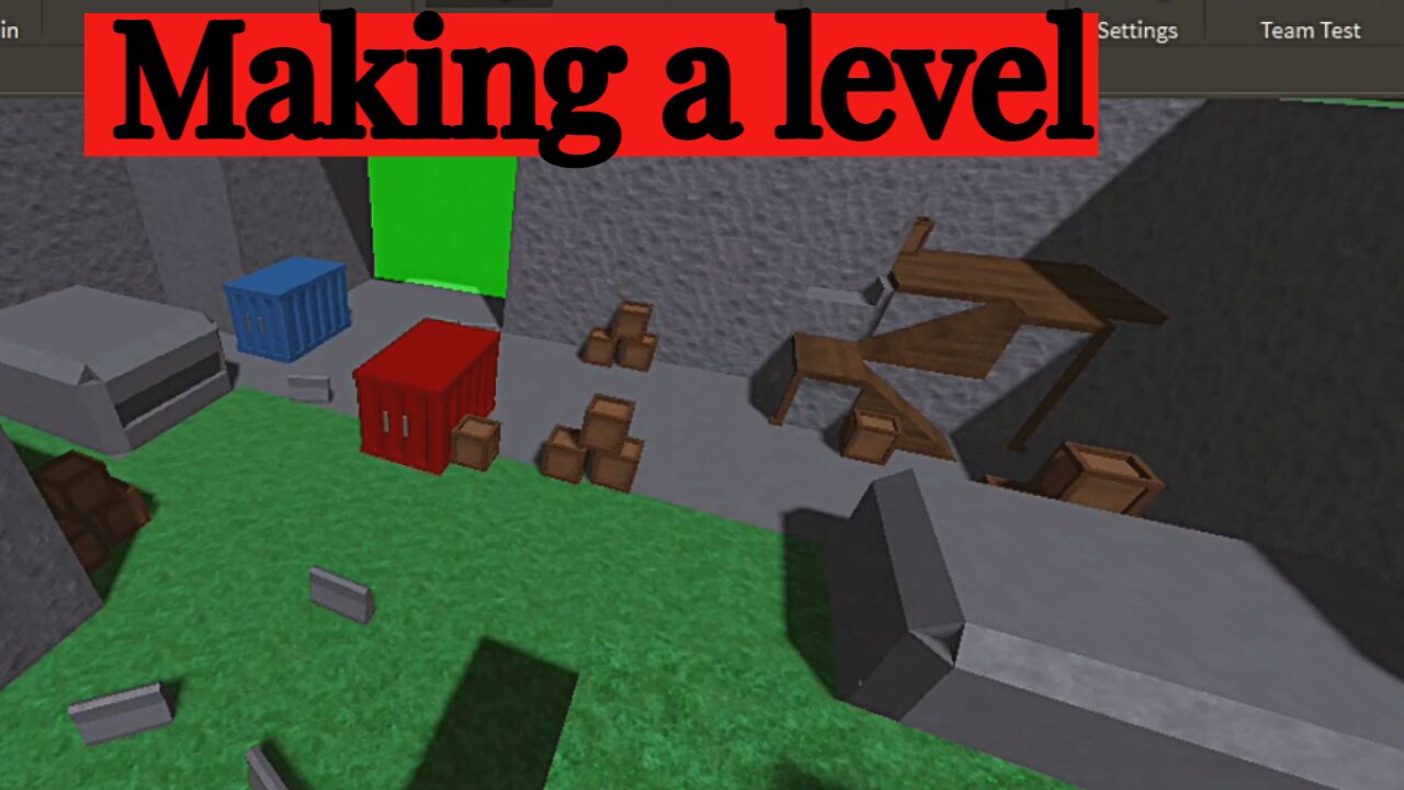 Making a level design In Roblox Studio