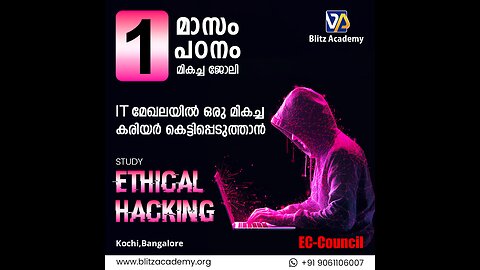 Ethical hacking course in Kerala | Kochi | Blitz Academy