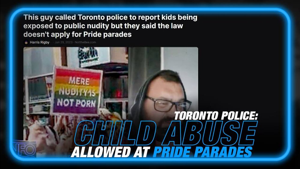 Sexual Abuse of Children Allowed at Pride Events, Say Toronto Police