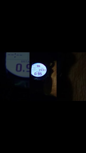 .95 in 24min..at the water