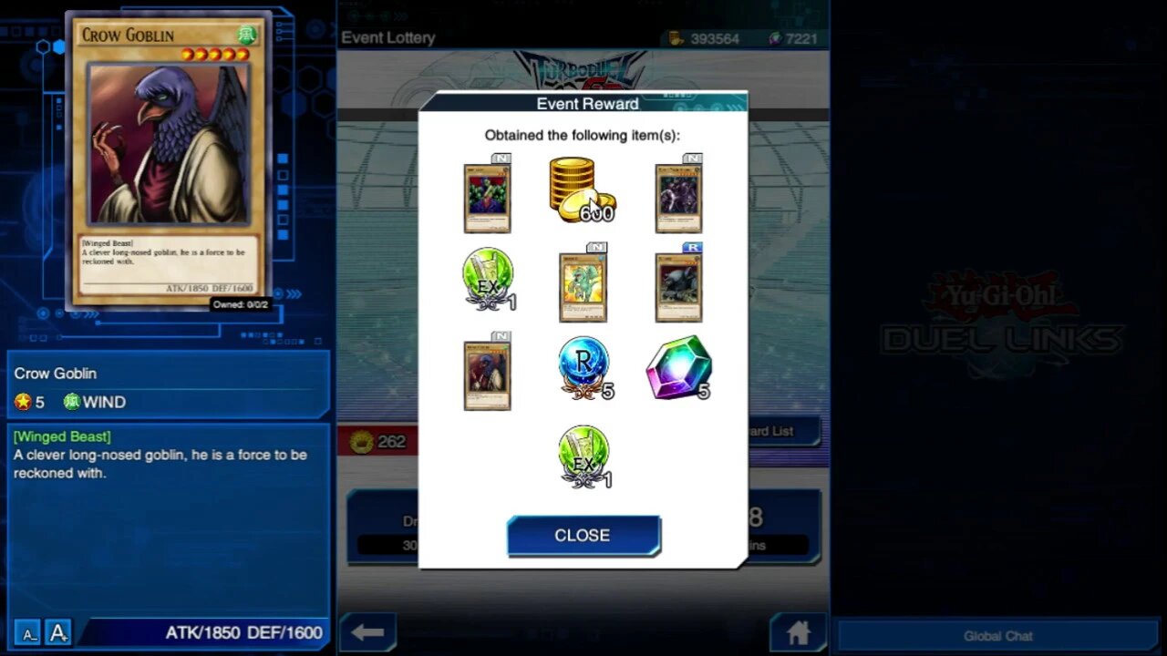 Yu-Gi-Oh! Duel Links! Daily Free 10x draw Card Lottery!!!