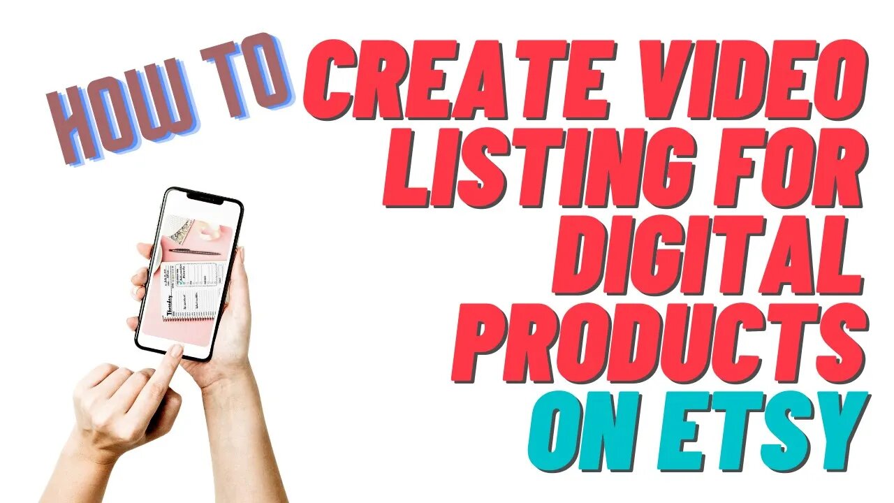 How To Create a Video For Your Etsy Listing Using Canva | Etsy Tutorial | Digital Downloads