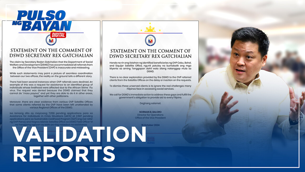 Validation reports sa imbestigasyon ng DSWD kasunod ng reklamo ng OVP vs ayuda, isusumite sa Senado