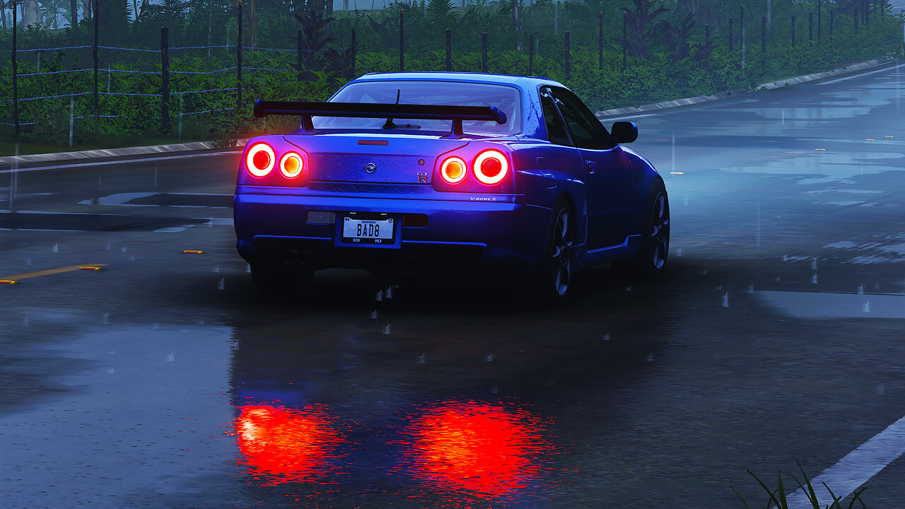 GTR in rain #bad8 #sub2bad8