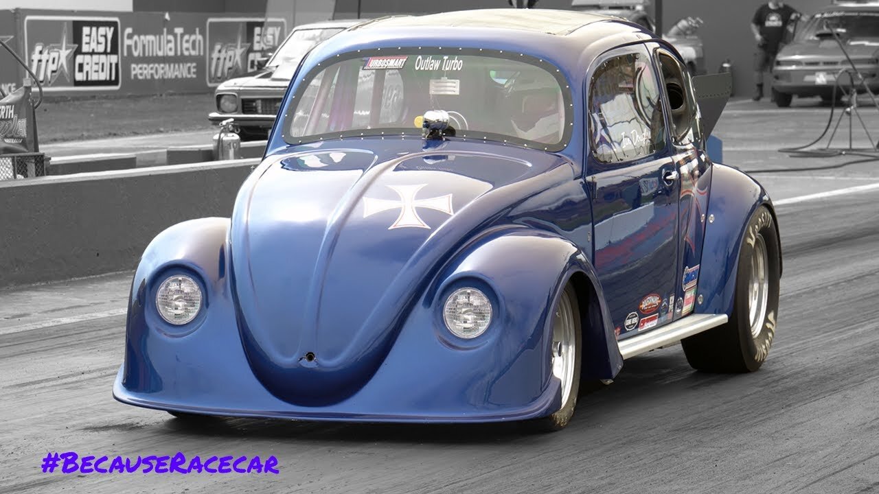 400hp Turbo VW Drag Bug at the October Test and Tune! | 2.4L 1956 Oval | Runs 10's | Perth Motorplex