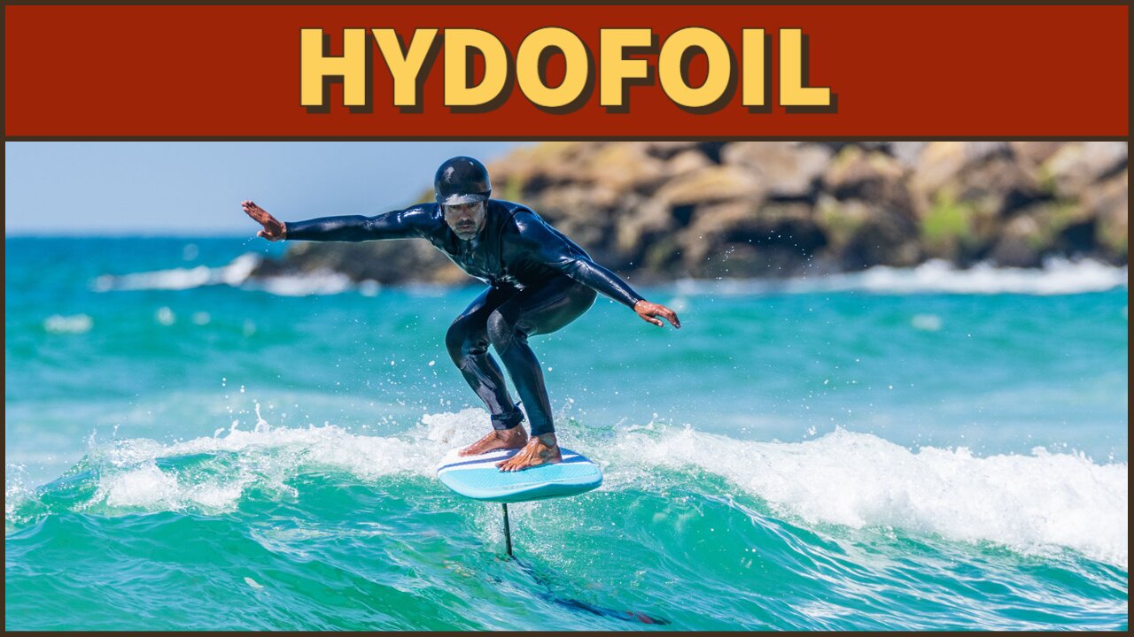 How does a hydrofoil float on water