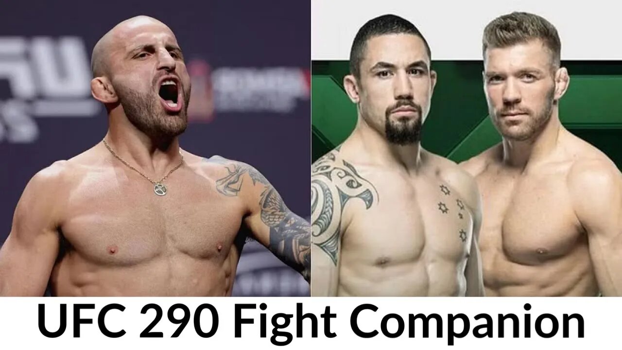 UFC 290 Fight Companion (Volkanovski vs Rodriguez, Du Plessis vs Whittaker)