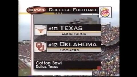 2000-10-07 Texas Longhorns vs Oklahoma Sooners