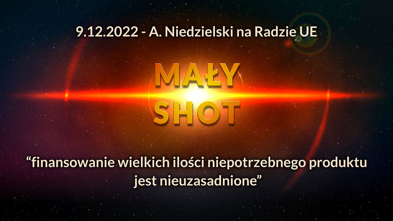 A. Niedzielski: "wielkie ilości niepotrzebnego produktu"