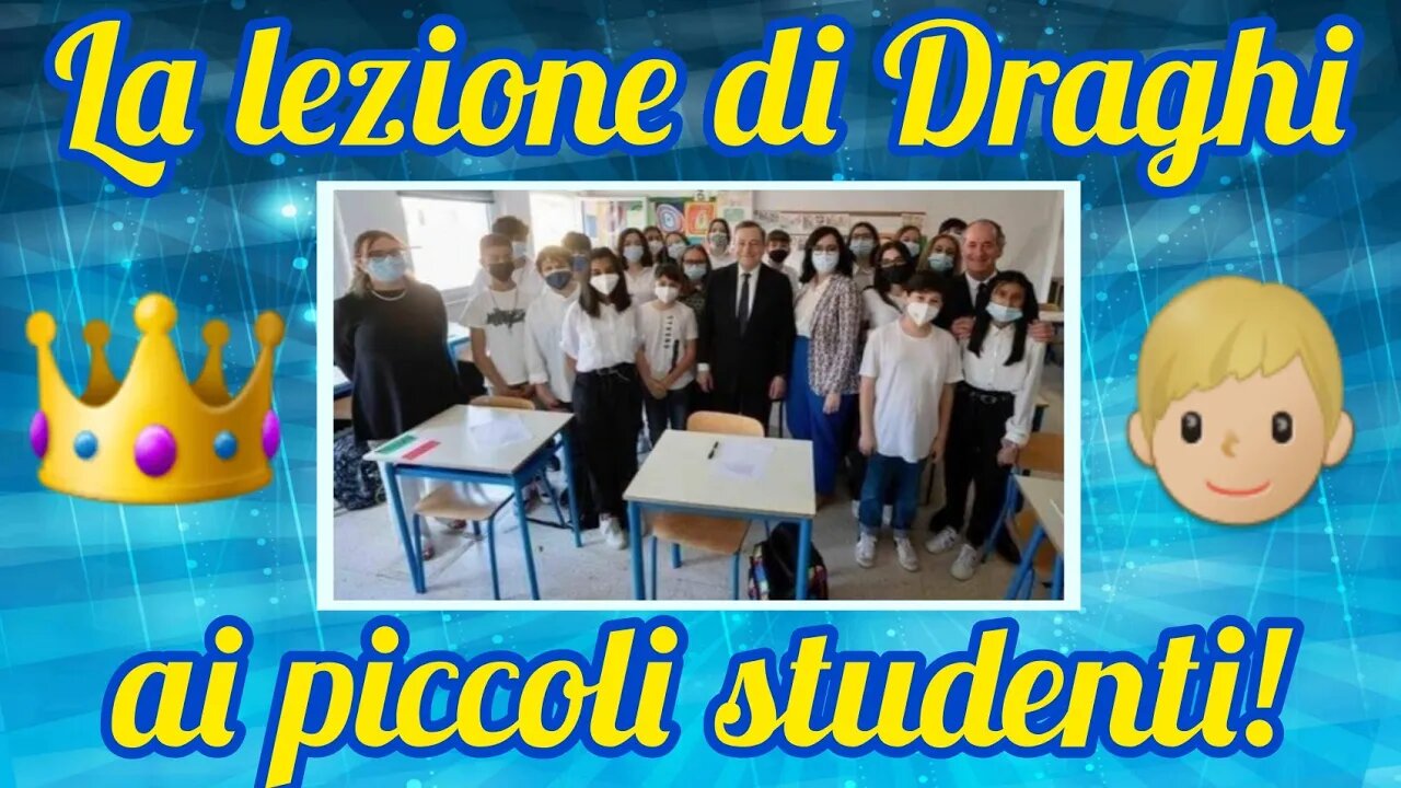 Draghi in visita in una scuola del veronese!