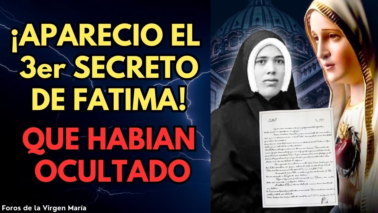 ¡Apareció el 3er Secreto de Fátima que Habían Ocultado! Está Escrito a Mano por Sor Lucía