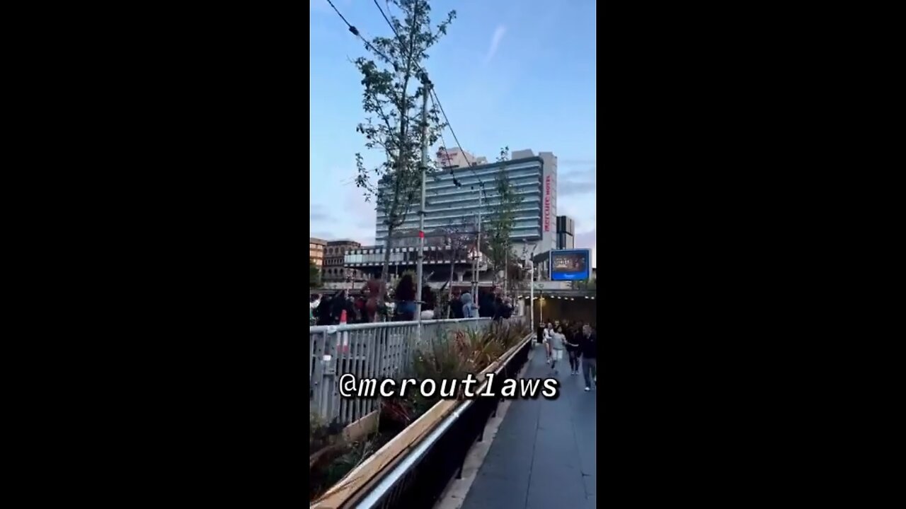 Piccadilly Gardens Manchester UK...