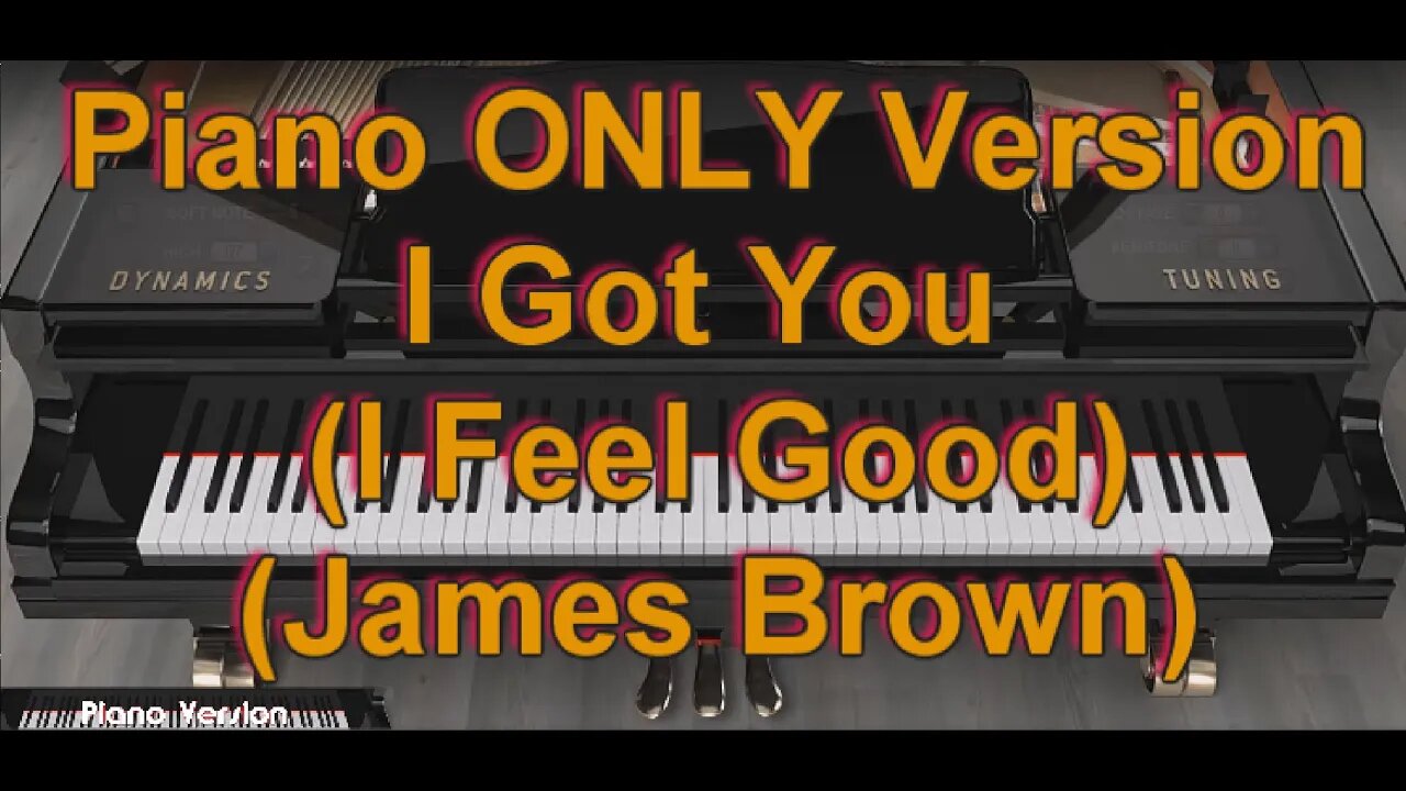 Piano ONLY Version - I Got You (I feel good) (James Brown)