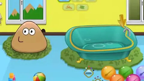 Baby Pou Bathing - A new game